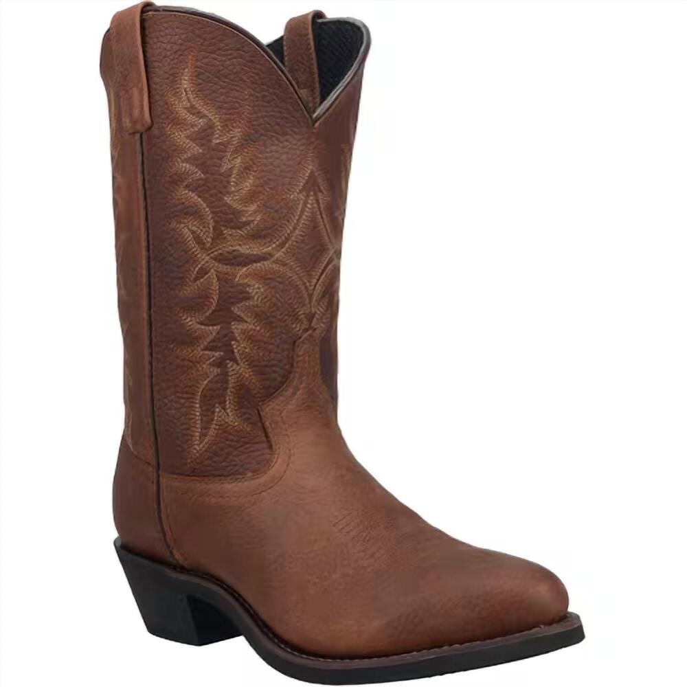 NEW LAREDO men's saw mill western boots in briar